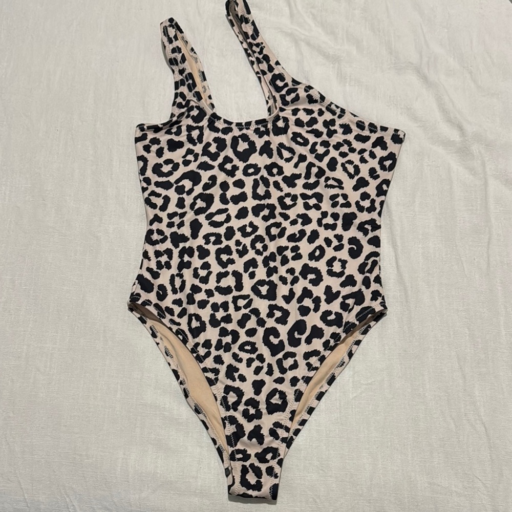 Leopard Print One-Piece Swimsuit